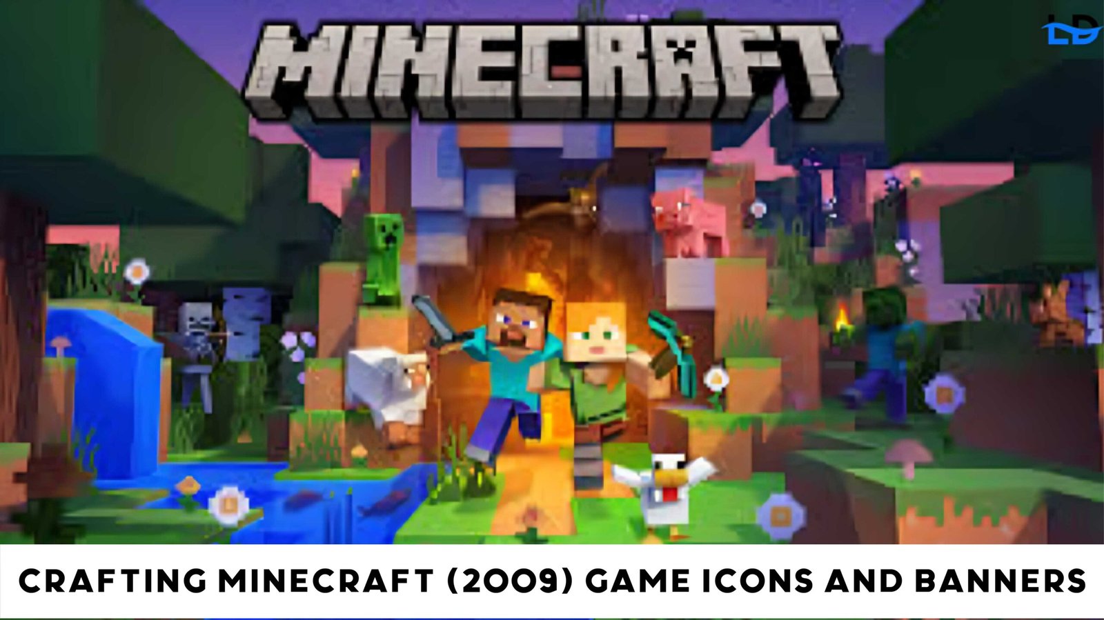 Crafting Minecraft (2009) Game Icons and Banners