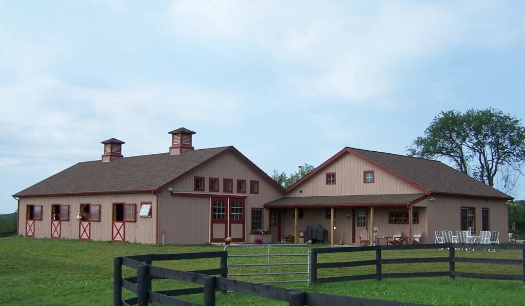 Why Custom L-Shaped Horse Barns Are the Perfect Fit for Your Property